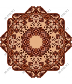 Mandala in earth tones