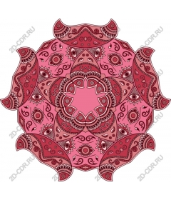 Exquisite pink mandala