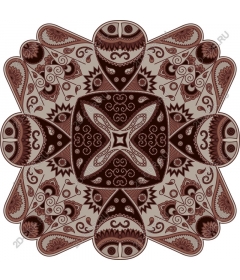 Exquisite floral geometric pattern