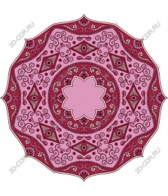  Elegant pink-red mandala