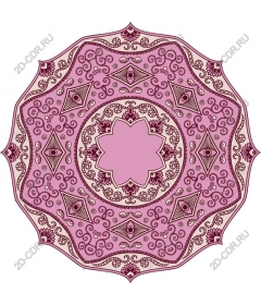  Elegant pink mandala