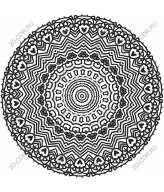 Mandala pattern-heart -