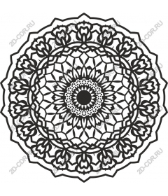 Intricate floral mandala