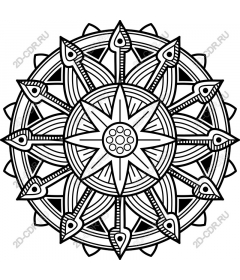Geometric Star Mandala