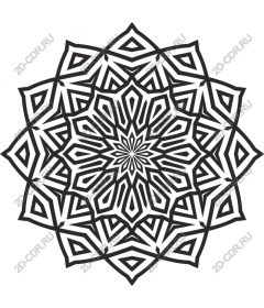 Mandala: elegant black and white
