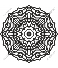  Complex geometric mandala