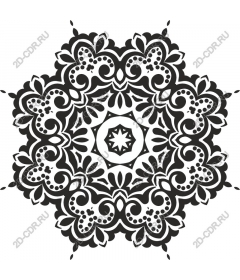  Elegant floral mandala