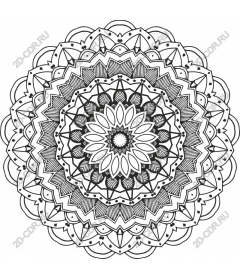 Mandala: sophisticated black and white art