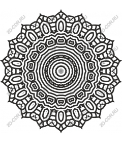  Elegant intricate mandala