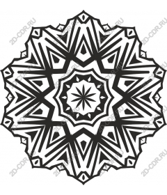 Geometric pattern inspired by the mandala