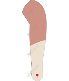  Curved spatula