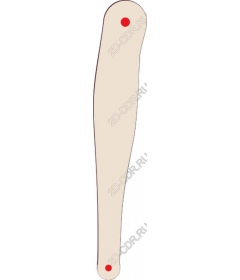  Unique elongated with red dots