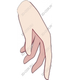  Elegantly outstretched hand