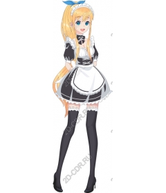  Cute anime maid