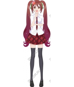  Bright school uniform character