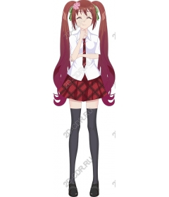 Cheerful schoolgirl