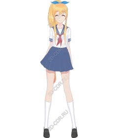 Cheerful schoolgirl