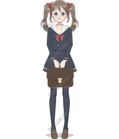  Charming anime schoolgirl