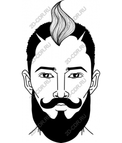  Modern gentleman with fashionable hairstyle and beard