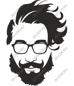  Modern bearded man