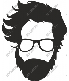 Bearded man in glasses