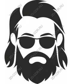Bearded man with sunglasses
