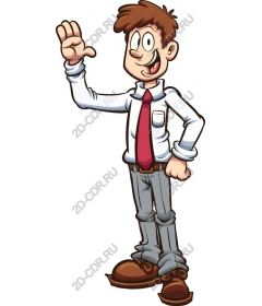 Funny cartoon character