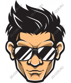  Cool guy in sunglasses