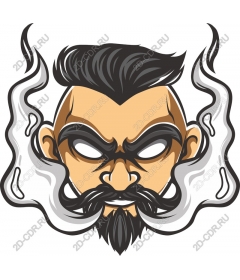  Ferocious character with smoke