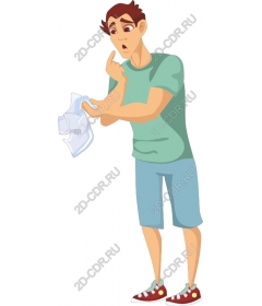  Concerned about the guy checks his hand