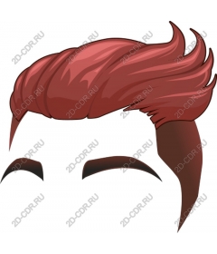 Trendy reddish-brown hair