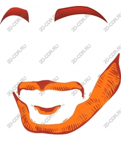  Bright stylized face