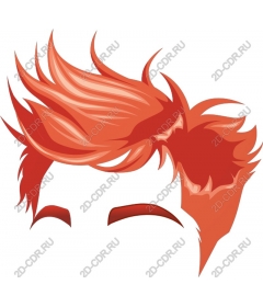  Bright red hair