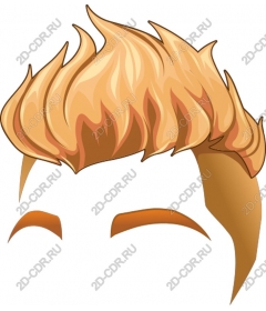 Dynamic hairstyle blonde