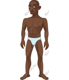 Dynamic muscular man