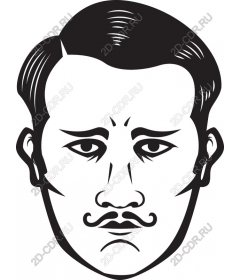 Vintage face of the gentleman