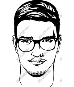  Modern portrait of a man
