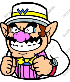 Playful cartoon character