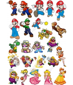  A set of Mario characters