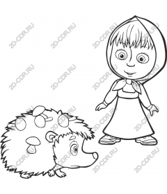  Adorable baby girl and the hedgehog