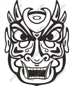 Cruel traditional mask