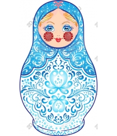  Blue matryoshka