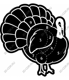  Stylized Turkey - thanksgiving