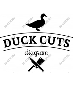 The scheme of cutting duck
