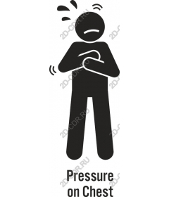 The pressure on his chest