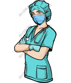  Confident female doctor