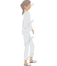  Elegant walking woman