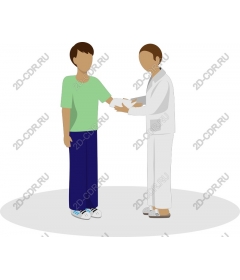  Compassionate health worker and the patient