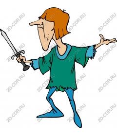  Bizarre cartoon warrior