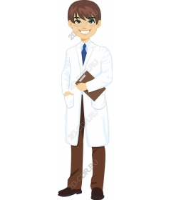 Cheerful male doctor